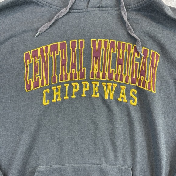 Central Michigan University Chippewas Sweatshirt Mens XL Gray CMICH NCAA Y2K - Picture 5 of 8